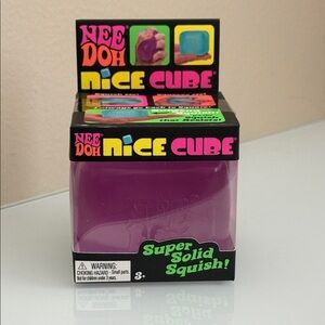 NeeDoh Nice Cube Super Solid Squish - Purple